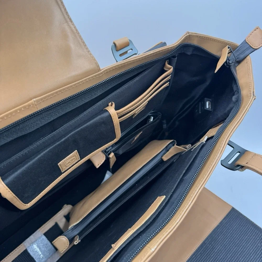 Nomahawk Urban Nomad Leather Tote Shoulder Bag Remote Laptop Platform Commuter